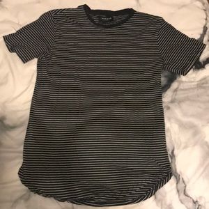 Striped black and white shirt